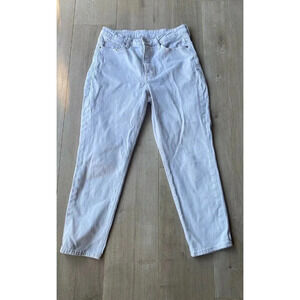 Old Navy OG Straight High Rise Jeans Crop Ankle Beige Tan Denim 12 I110